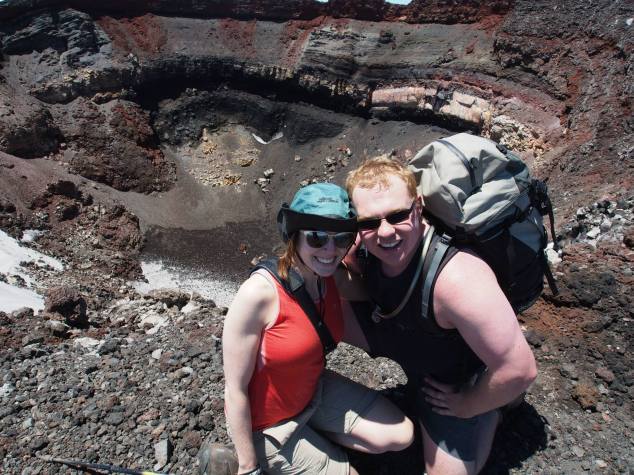 Dylan and I at Ngauruhoe crater
